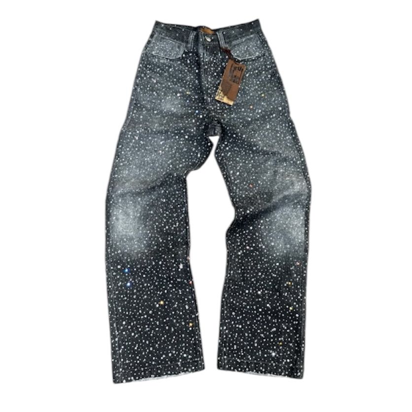 Birth Of A Royal Child 20k Swarovski Diamond Boro Denim (Washed Black)