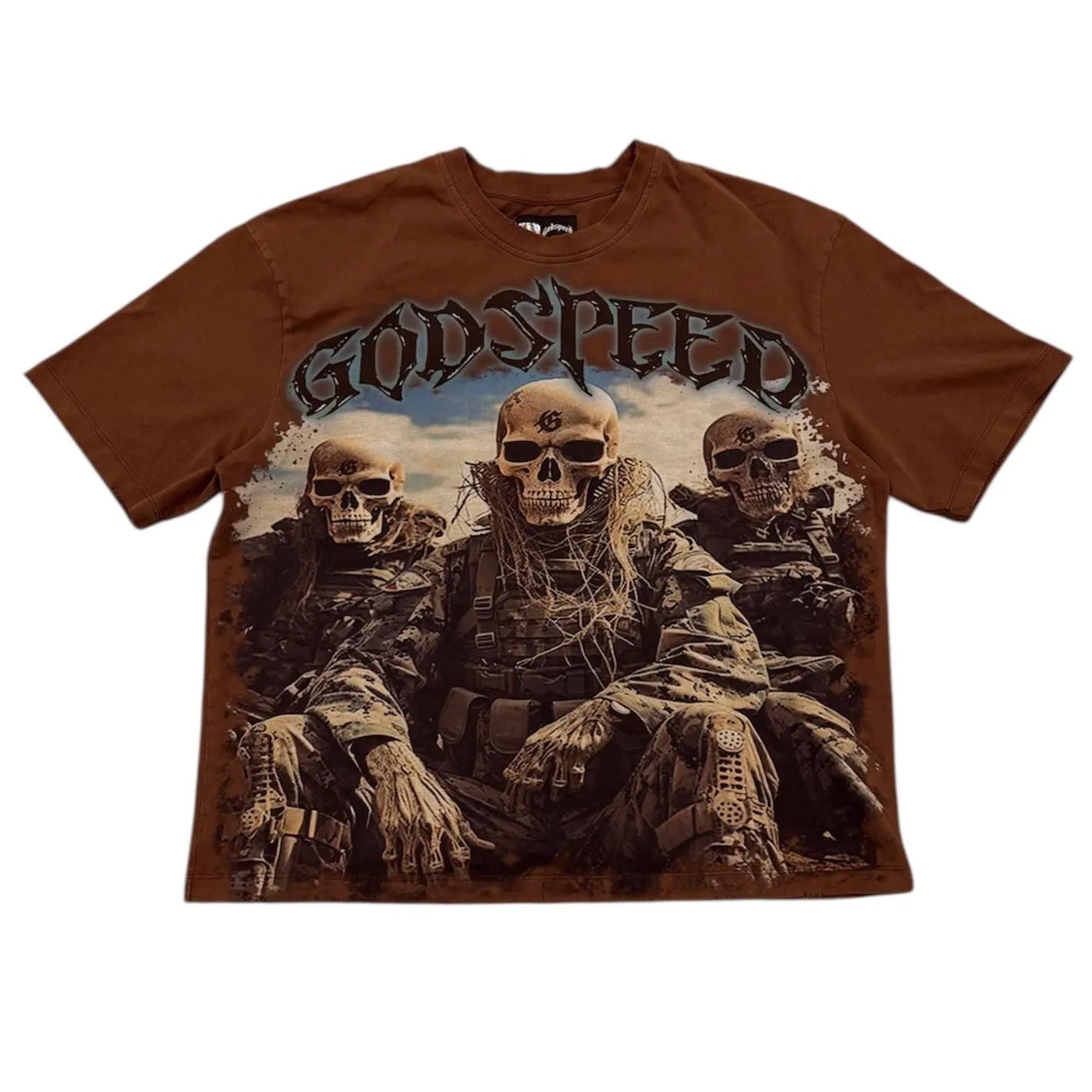 Godspeed Squadron Tee (Brown) - Preowned