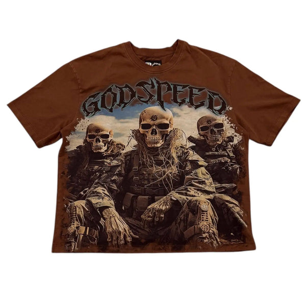 Godspeed Squadron Tee (Brown) - Preowned