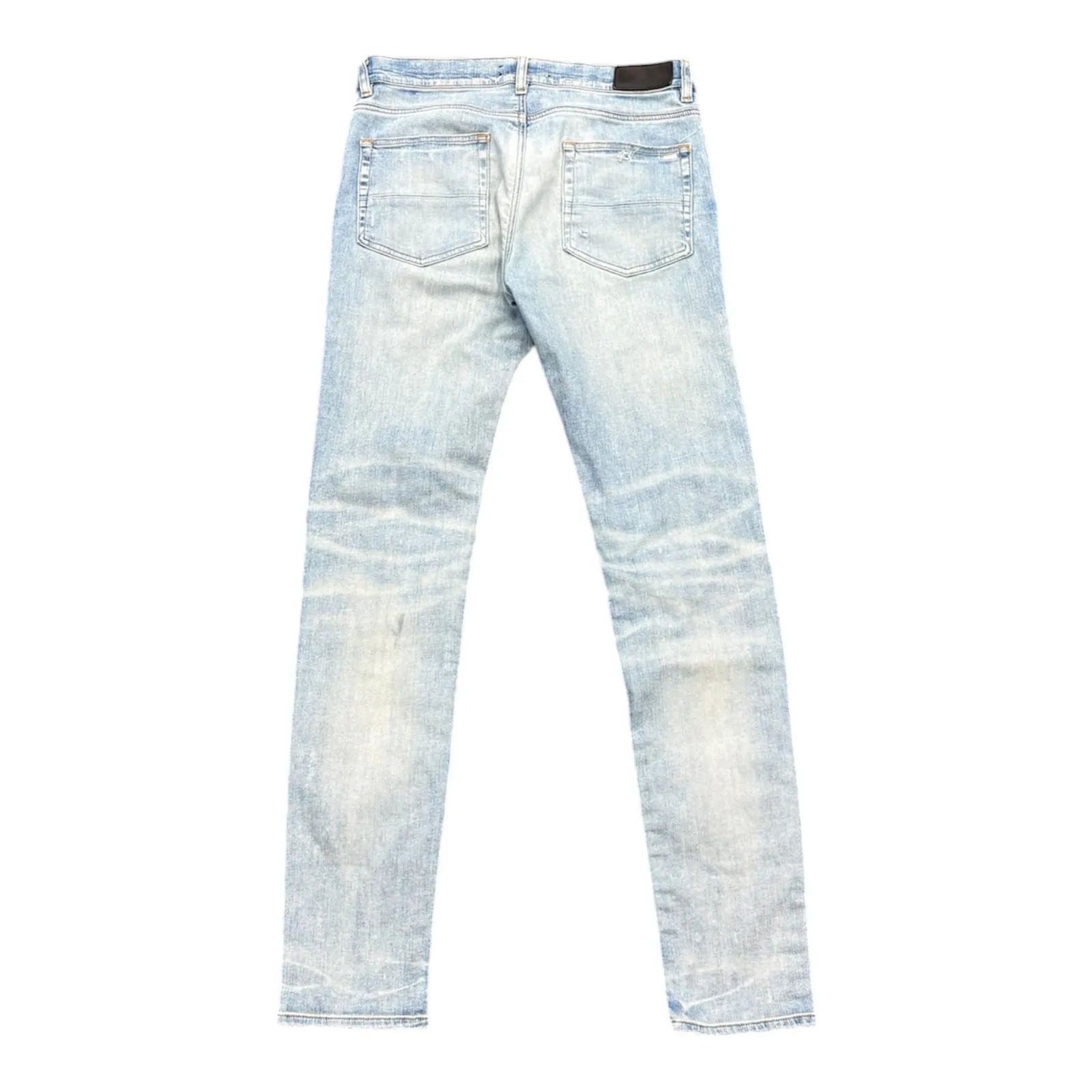 Amiri MX1 Plaid Jean Clay Indigo Red - Preowned