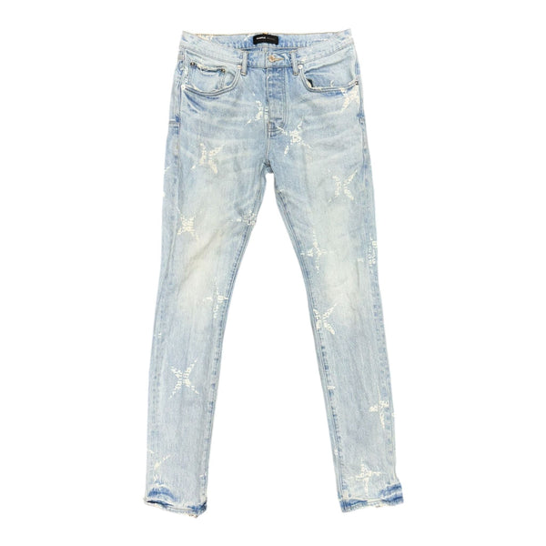 Purple Monogram Jeans (Light Indigo) - Preowned