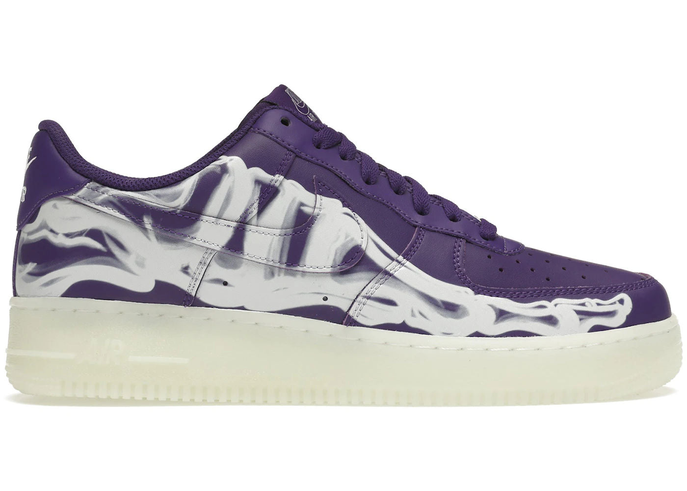 Nike Air Force 1 Low '07 QS Purple Skeleton Halloween (2021) - Preowned