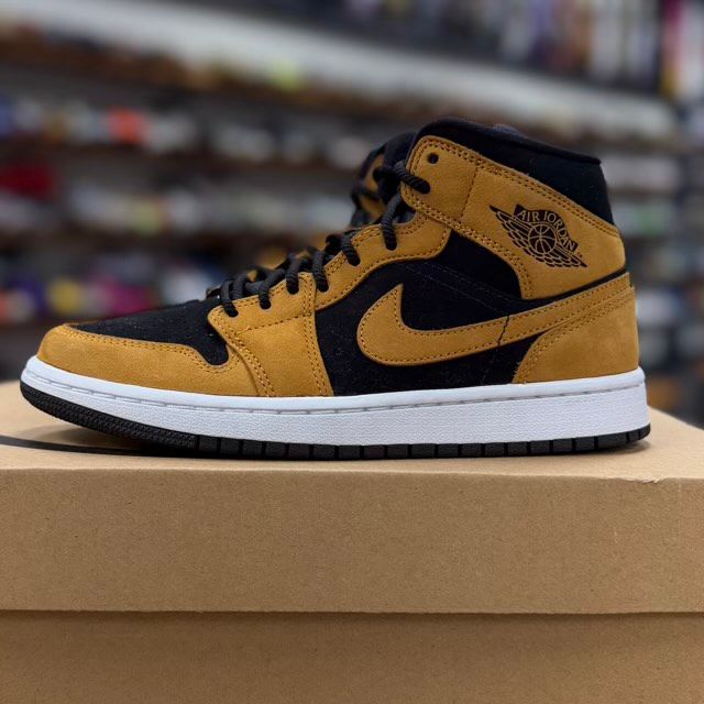 Jordan 1 Mid Desert Ochre (Women's) - Preowned