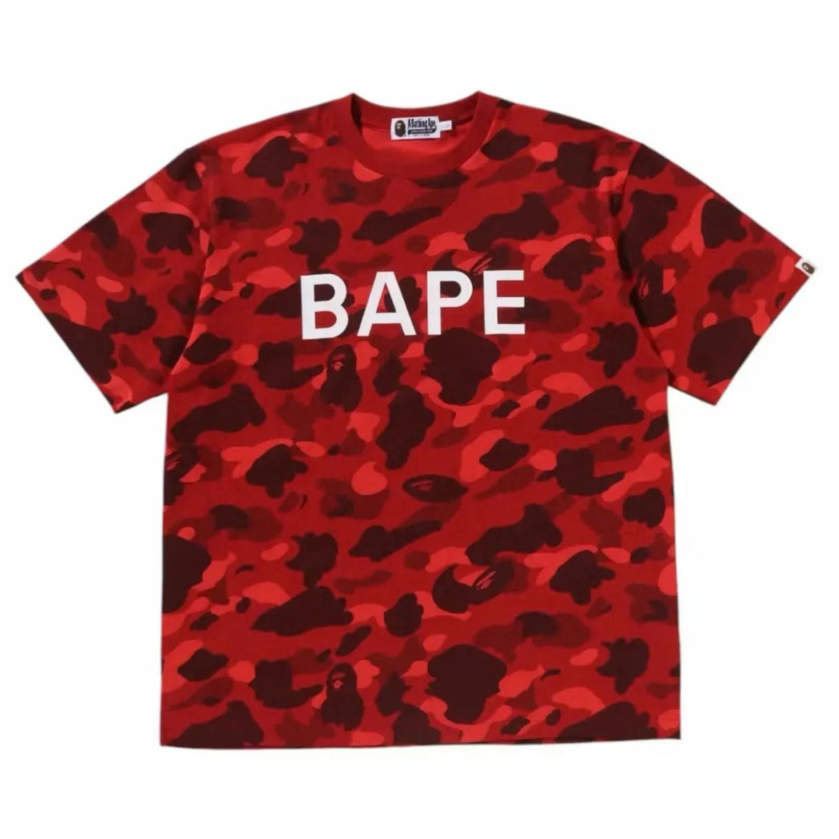 Bape Color Camo Relaxed Fit Tee (Red) - Preowned