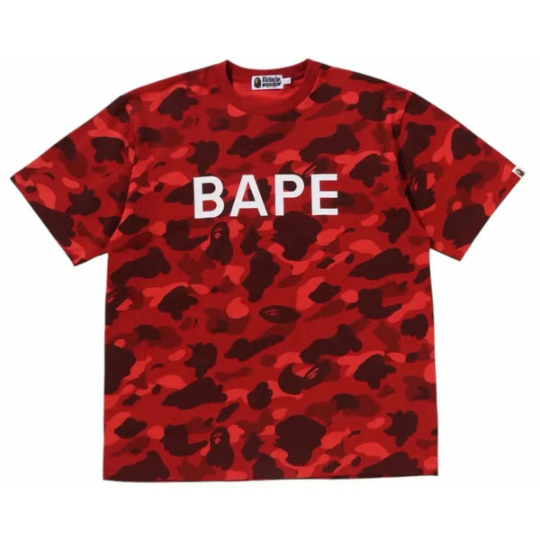 Bape Color Camo Relaxed Fit Tee (Red) - Preowned