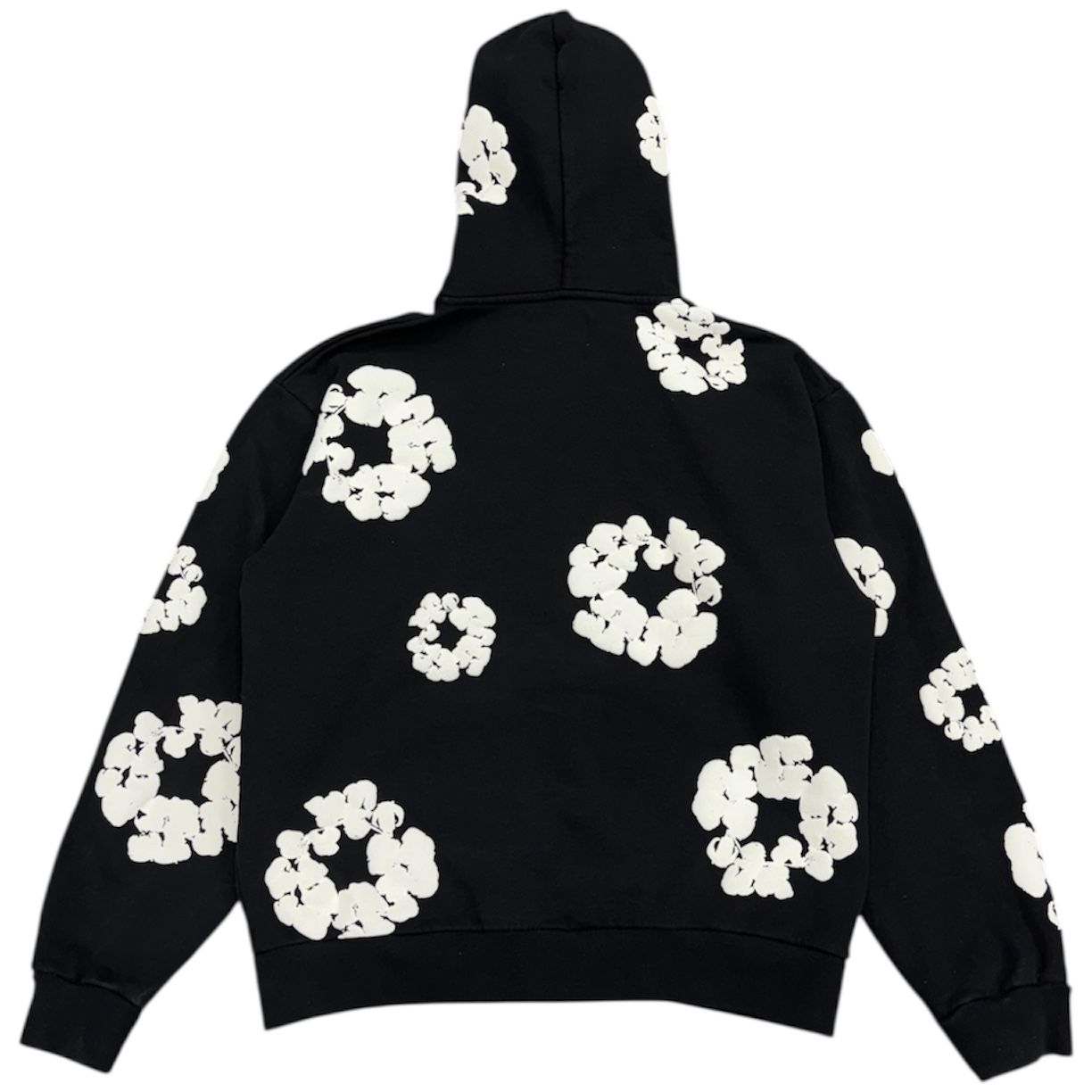 Denim Tears Cotton Wreath Zip Hoodie Black - Preowned
