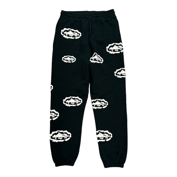 Corteiz x Denim Tears Cotton Wreath Sweatpants (Black)