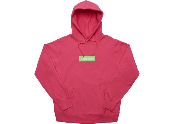 Supreme Box Logo Hooded Sweatshirt (FW17) Magenta
