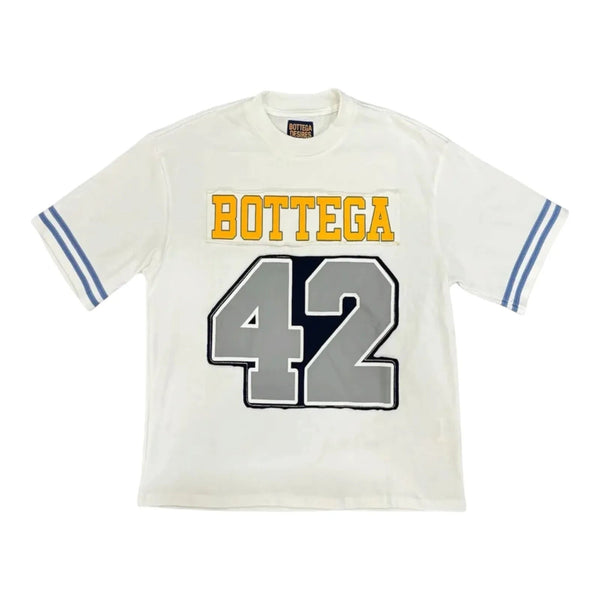 Bottega Desires jackie Robinson Football Jersey Tee (White) - Preowned