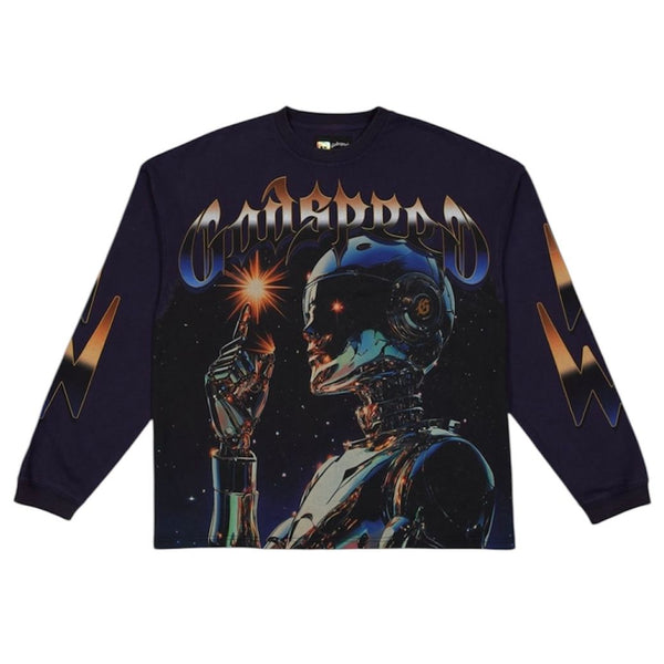 Godspeed Sputnik L/S Tee (Navy)