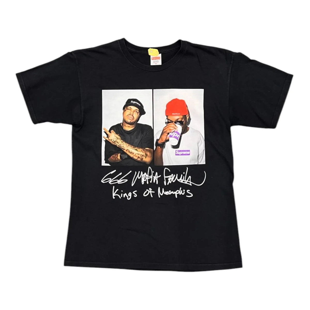 supreme three Six Mafia tee (Black) - Preowned