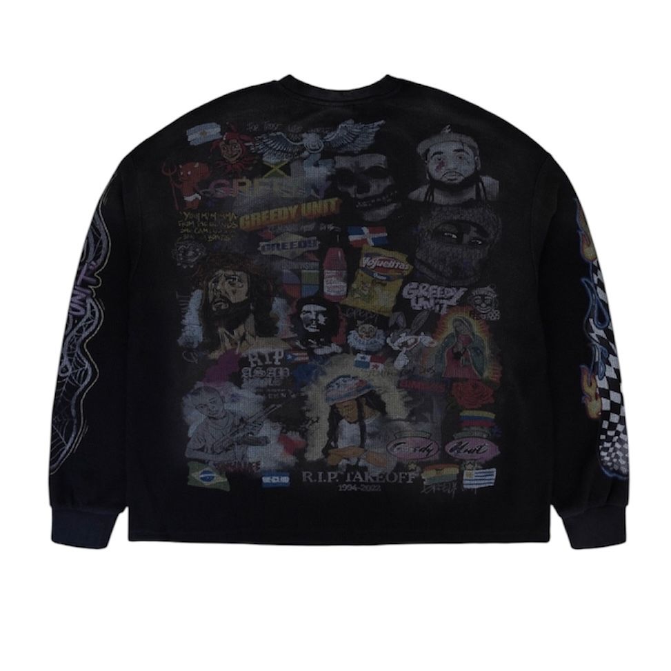 Greedy Unit NY Graffiti Thermal L/S (Black)