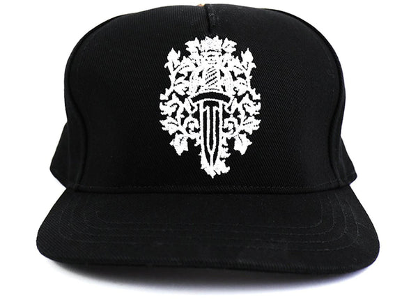 Chrome Hearts Dagger Denim Baseball Hat Black/White - Preowned
