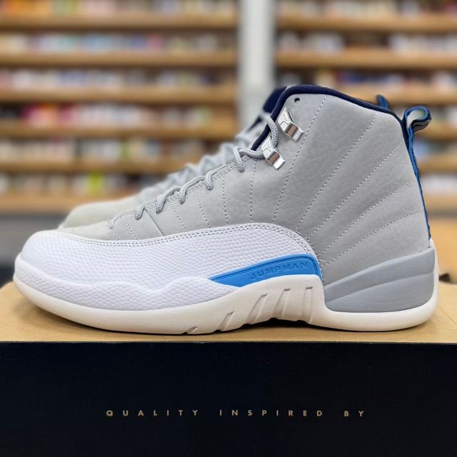 Jordan 12 Retro Grey University Blue - Preowned