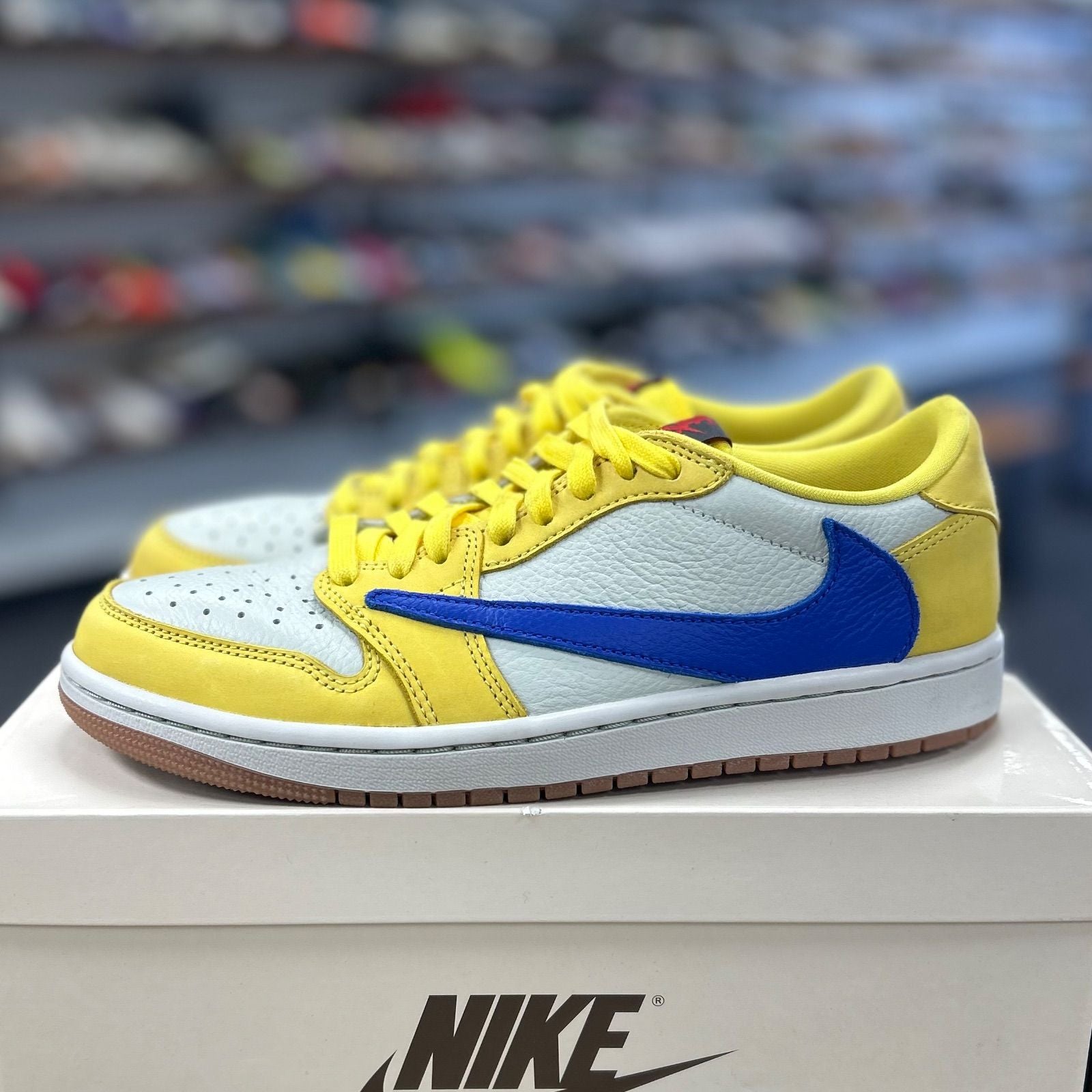 Jordan 1 Retro Low OG SP Travis Scott Canary (Women's) - Preowned