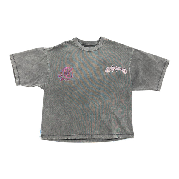 Godspeed Run Club Tee (Washed Grey) - Preowned