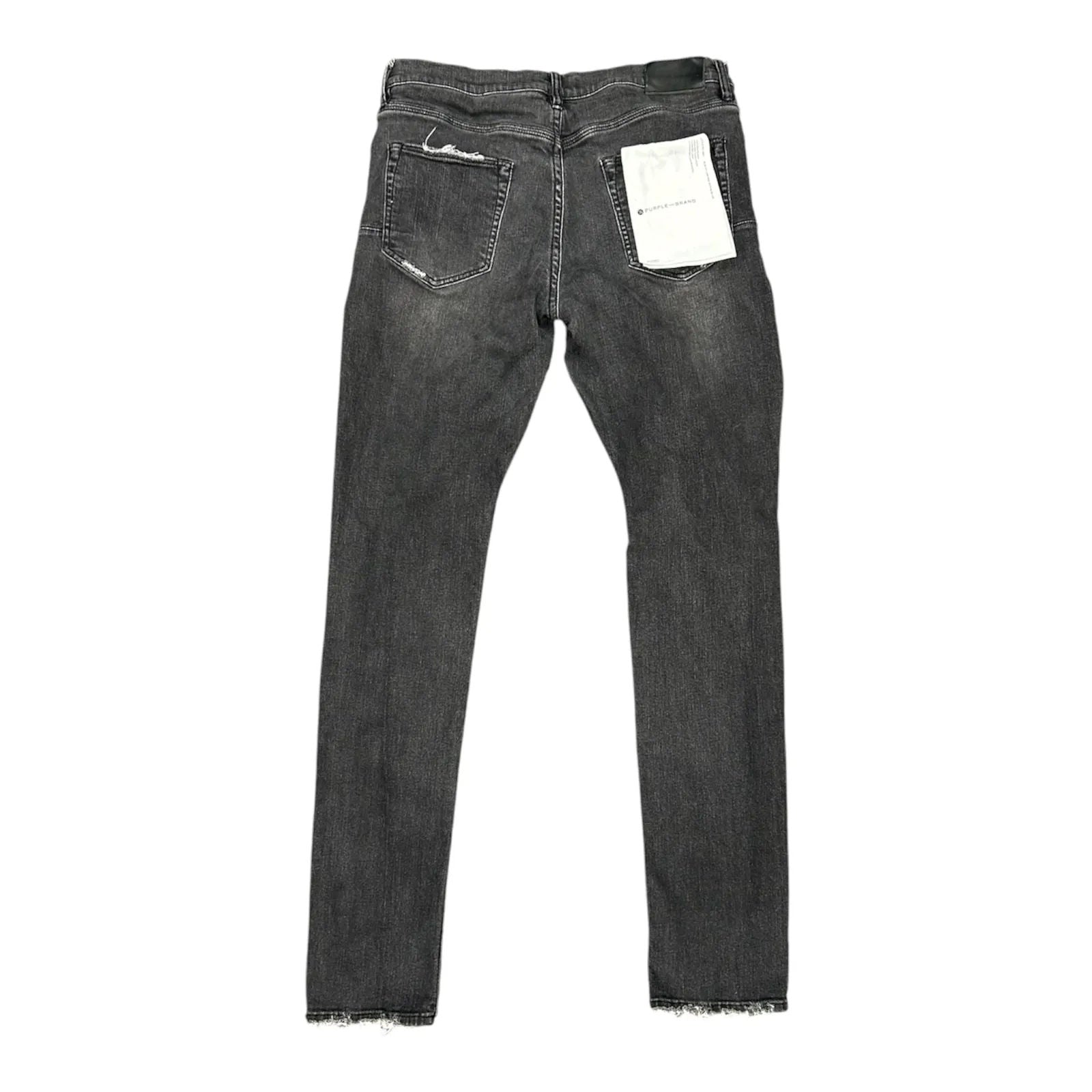 Purple Paint Splatter Disressed Denim (Grey) - Preowned