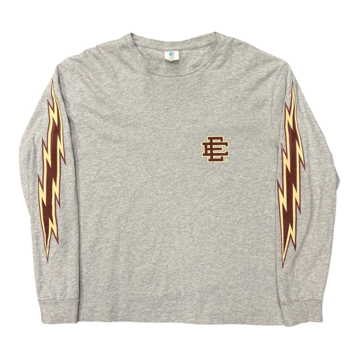 Eric Emanuel EE Long Sleeve T-Shirt Maroon/EE Bolts - Preowned