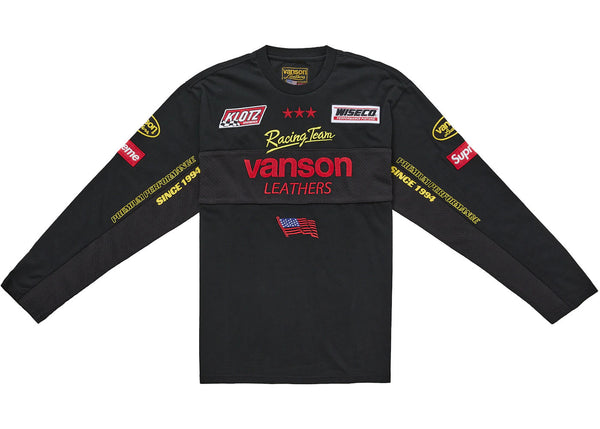 Supreme Vanson Leathers L/S Top Black
