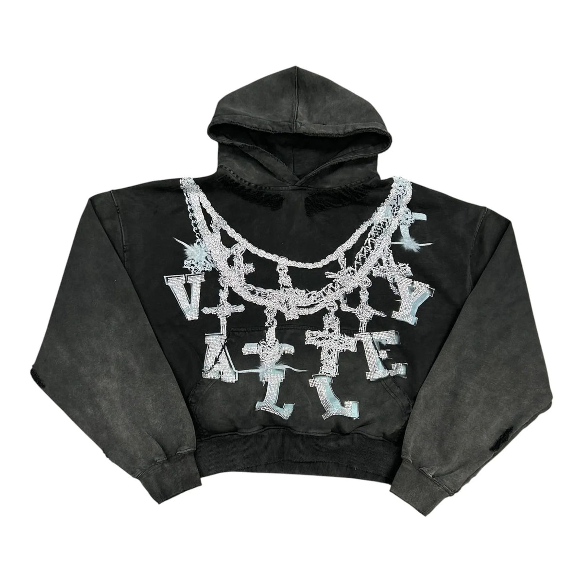 Vale Forever Big Chain Hoodie (Black) - Preowned