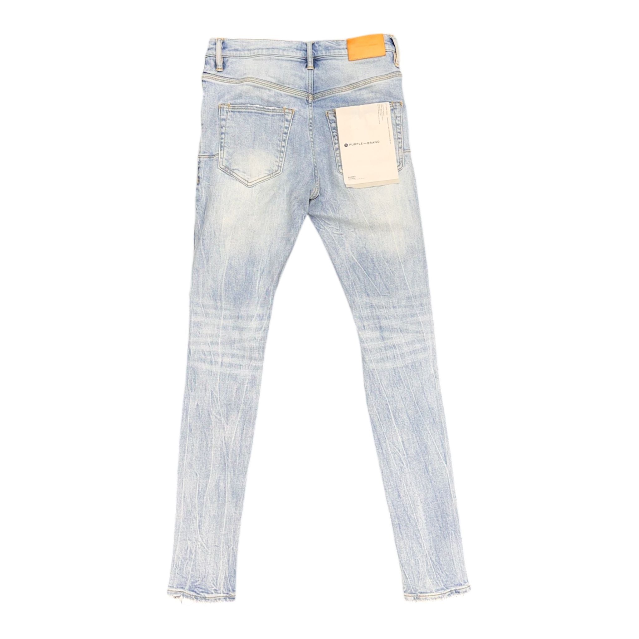 Purple Knee Distressed Denim (Blue) - Preowned