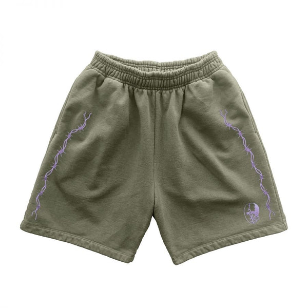 Warren Lotas Barbed Wire Hockey Mask Shorts (Olive)