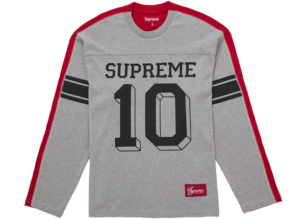 Supreme Split L/S Football Top Grey