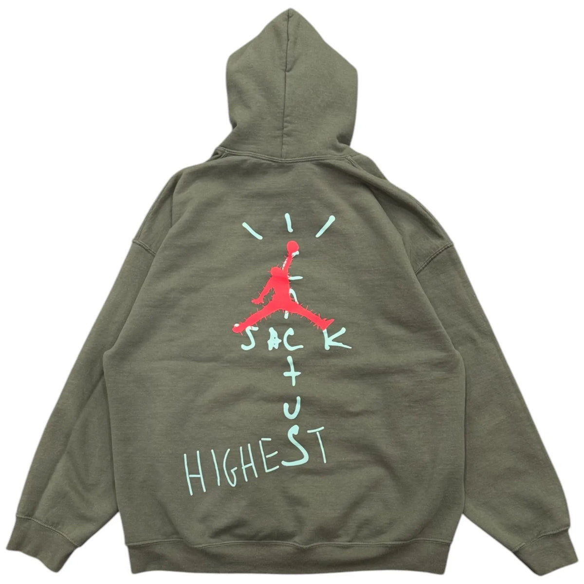 Travis Scott Jordan Cactus Jack Highest Hoodie (Olive) - Preowned