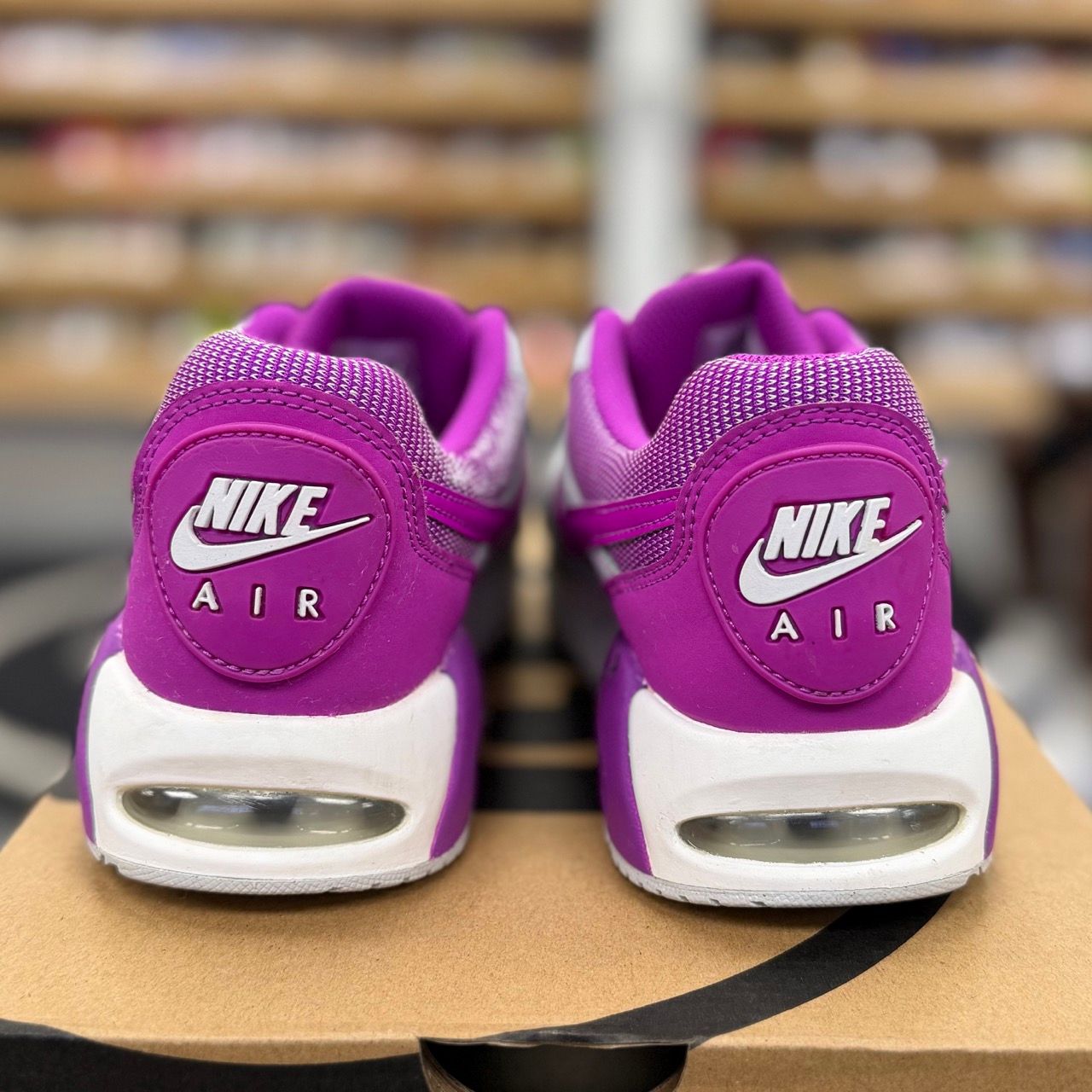 Nike Boys Air Max Ivo Purple Silver White - Preowned