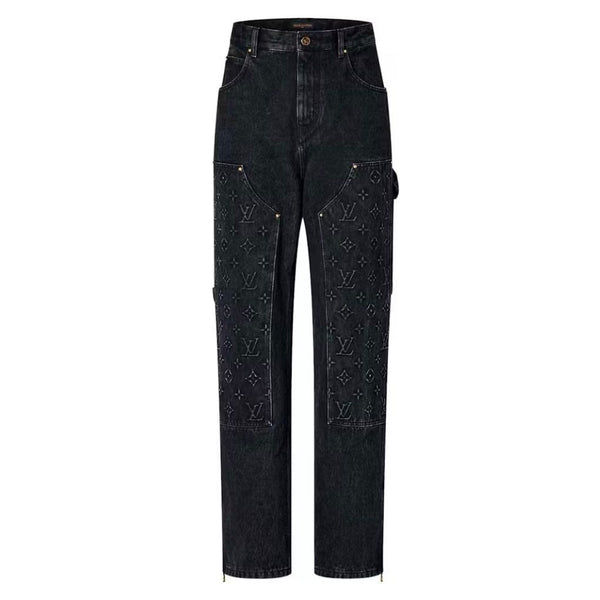 Louis Vuitton Monogram Denim Carpenter Jean (Black)
