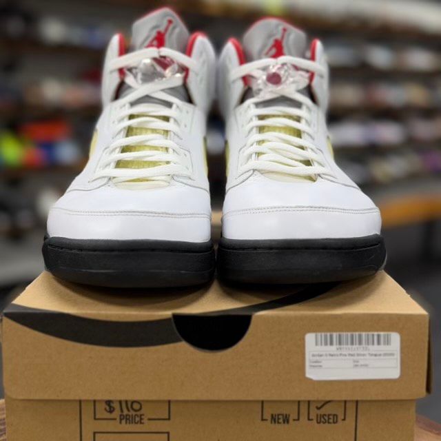 Jordan 5 Retro Fire Red Silver Tongue (2020) - Preowned