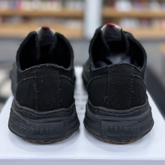 Maison Mihara Yasuhiro Hank OG Sole Canvas Low (Black/Black) - Preowned