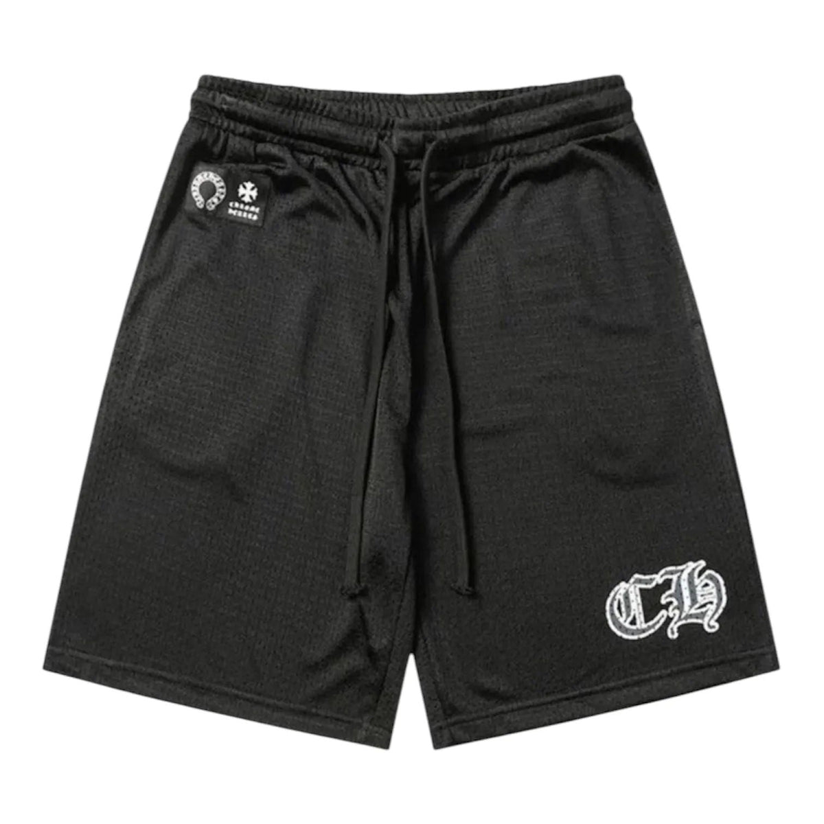 Chrome Hearts Mesh Varsity Shorts (Black) - Preowned