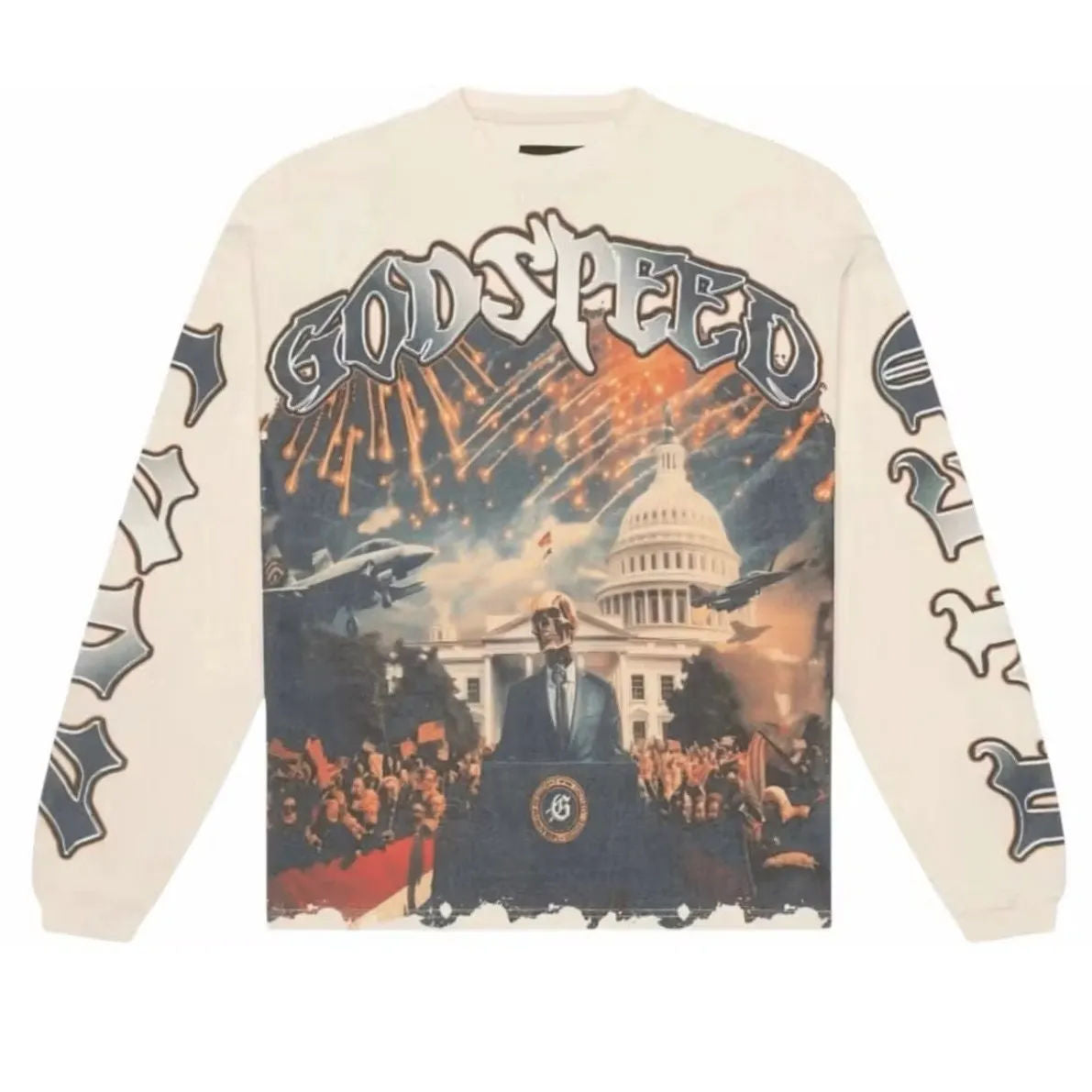 Godspeed V.O.D L/S Tee (Cream) - Preowned