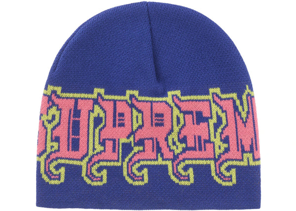 Supreme New Era Outline Beanie Navy