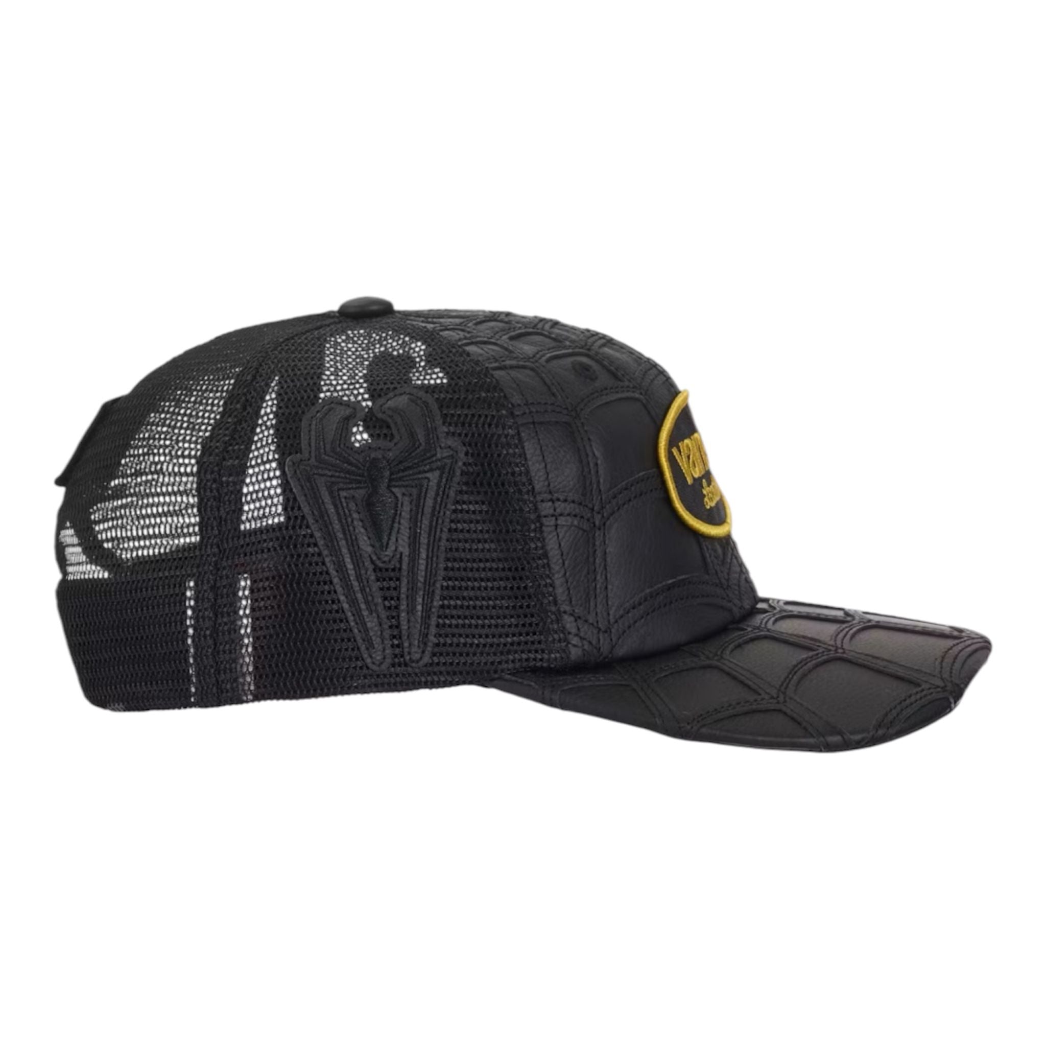 Supreme Vanson Leathers Spider-Man Mesh Back 6-Panel Hat Black