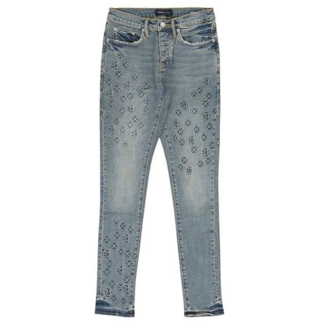 Purple Brand Embossed Denim (Blue)