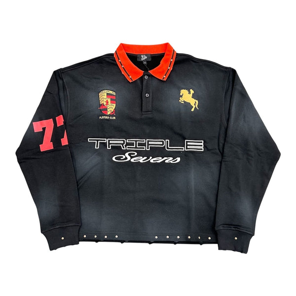 Triple 7's Sponsor Polo (Black)