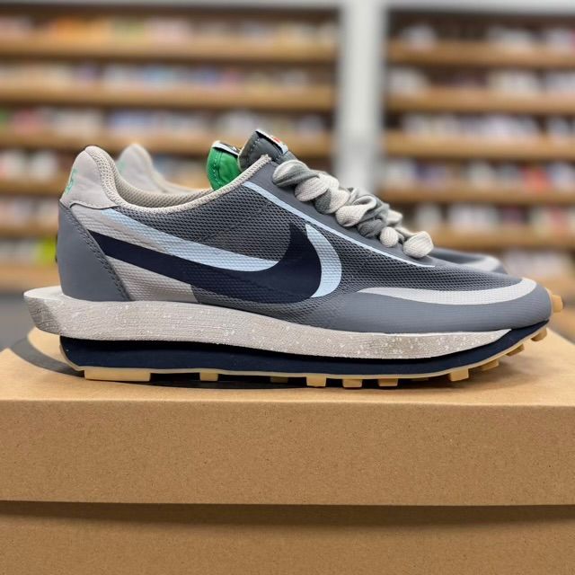Nike LD Waffle sacai CLOT Kiss of Death 2 Cool Grey - Preowned