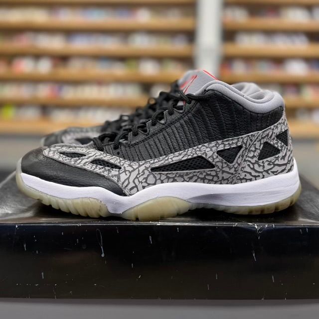 Jordan 11 Retro Low IE Black Cement - Preowned