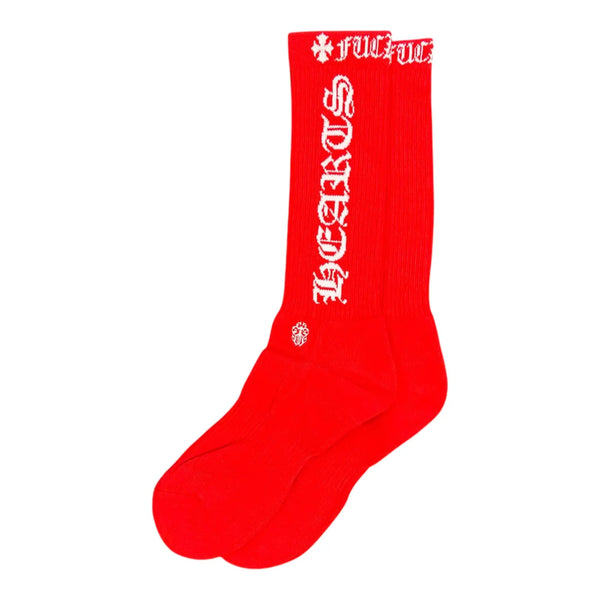 Chrome Hearts CH Logo Socks (Red)