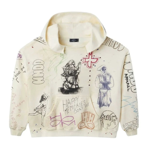 HMDD Sketch Hoodie (Cream) - Preowned