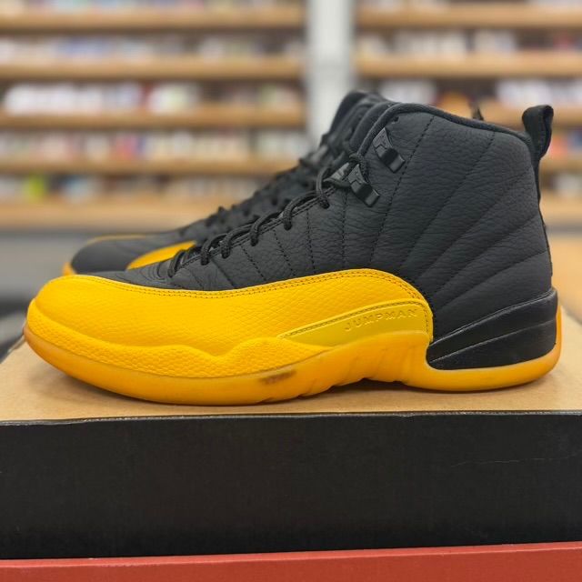 Jordan 12 Retro Black University Gold - Preowned