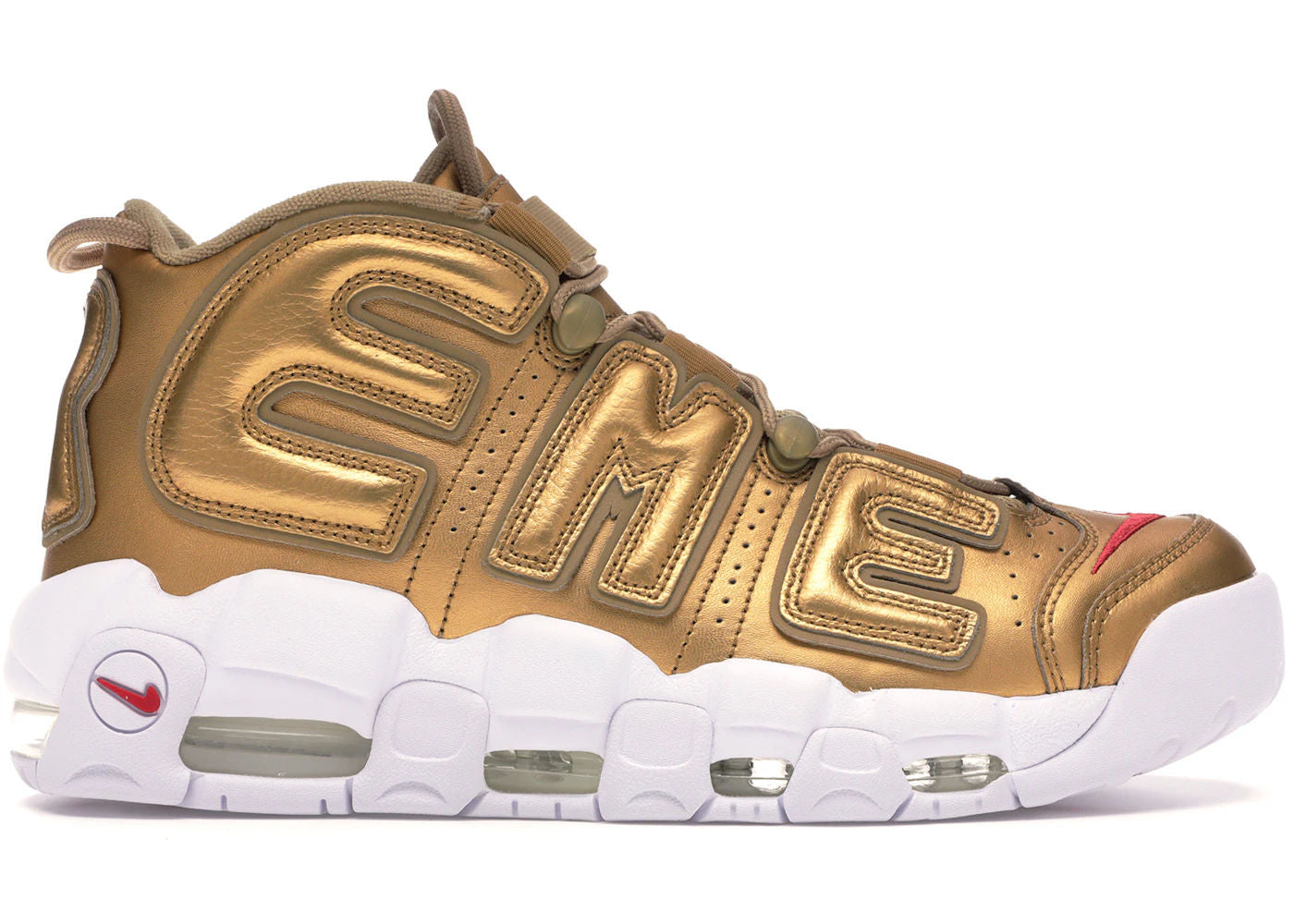Nike Air More Uptempo Supreme Suptempo Gold - Preowned