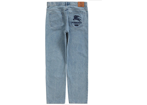 Supreme Burberry Regular Jean Washed Blue - Preowned