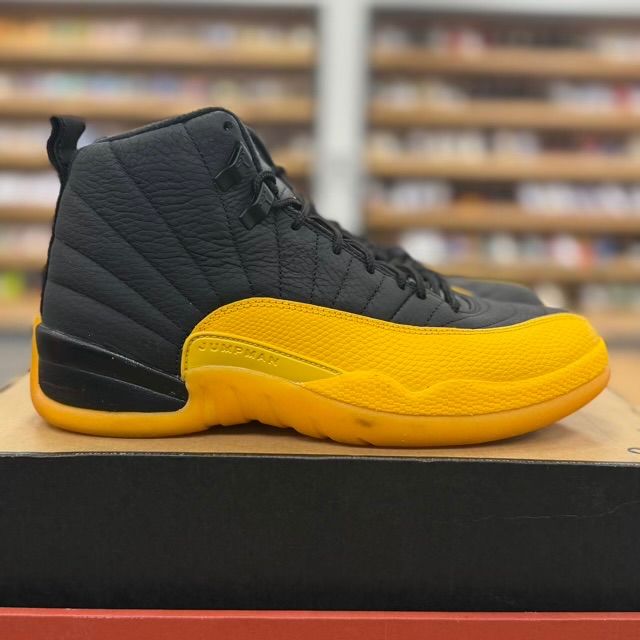 Jordan 12 Retro Black University Gold - Preowned