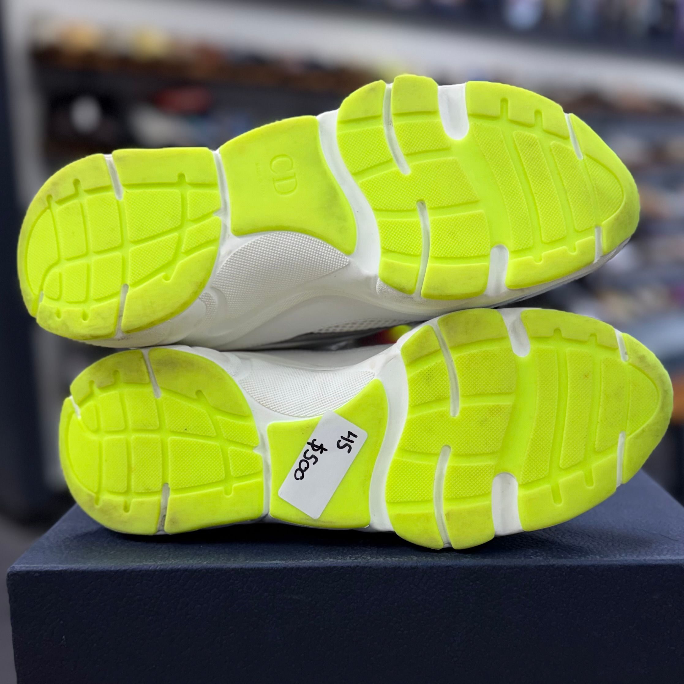 Dior B22 White Silver Fluo Green - Preowned