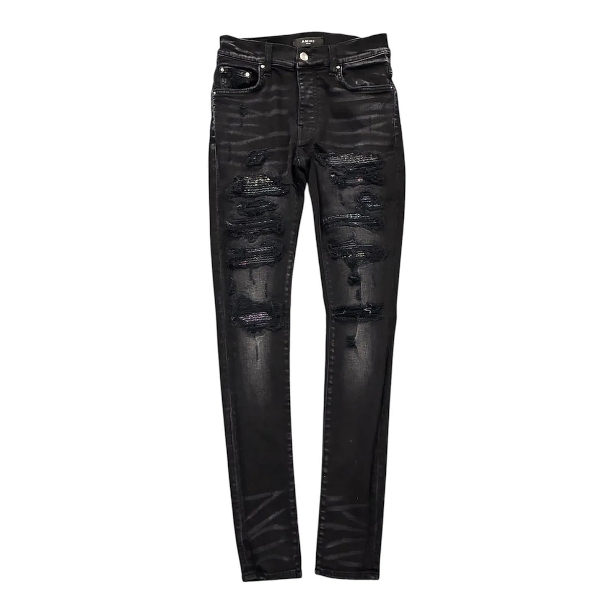 Amiri Thrasher Rainbow Paisley Jean (Black) - Preowned