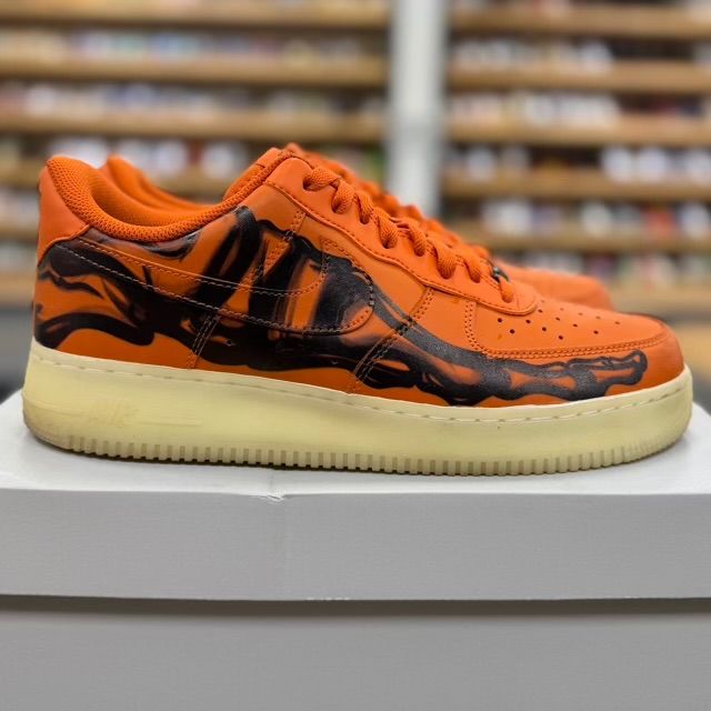 Nike Air Force 1 Low Orange Skeleton Halloween (2020) - Preowned