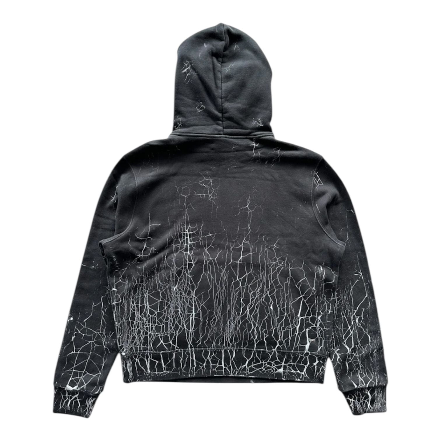 Amiri Cracked Core Logo Hoodie (Black/White)